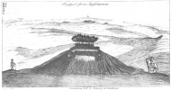 Plate 33. Prospect from Bushbarrow.<br> a. Runway hill. b. Oldbury. D. Stonehenge.