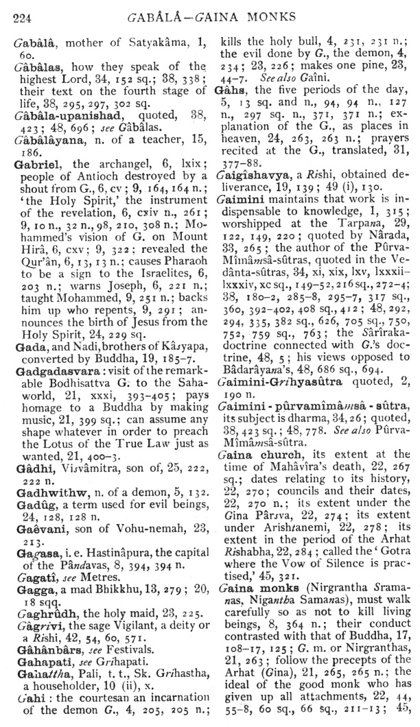 Page 224. Gâbâla—Gaina Monks