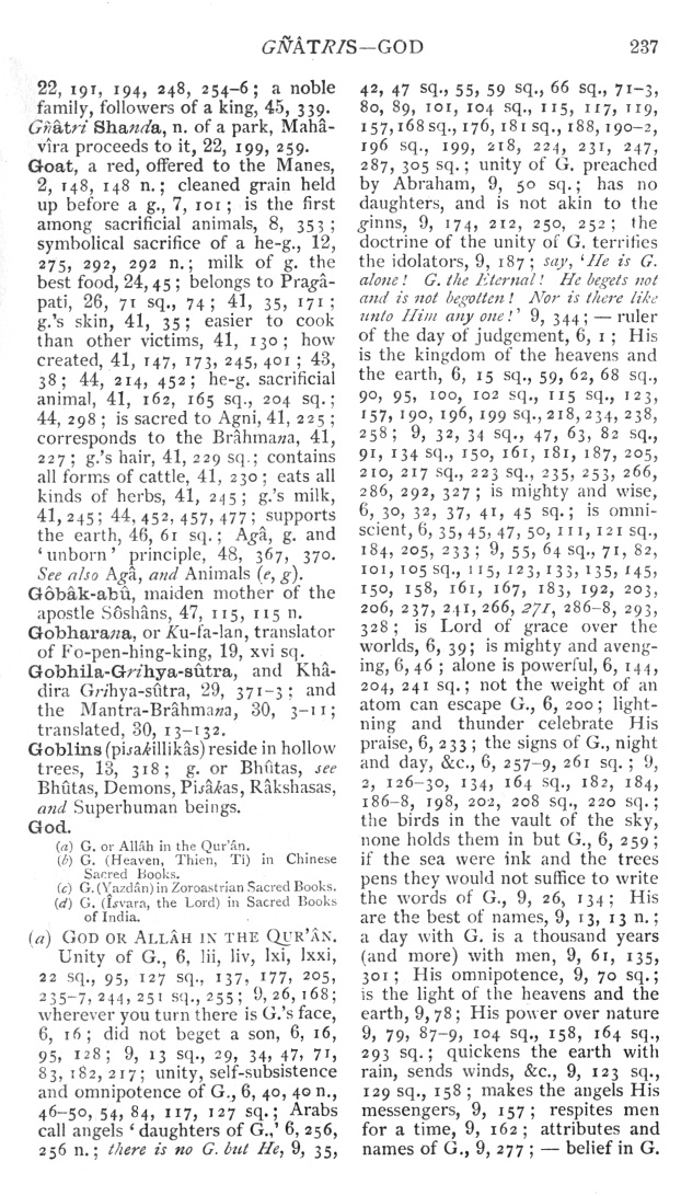 Page 237. G<I>ñ</I>âtris—God