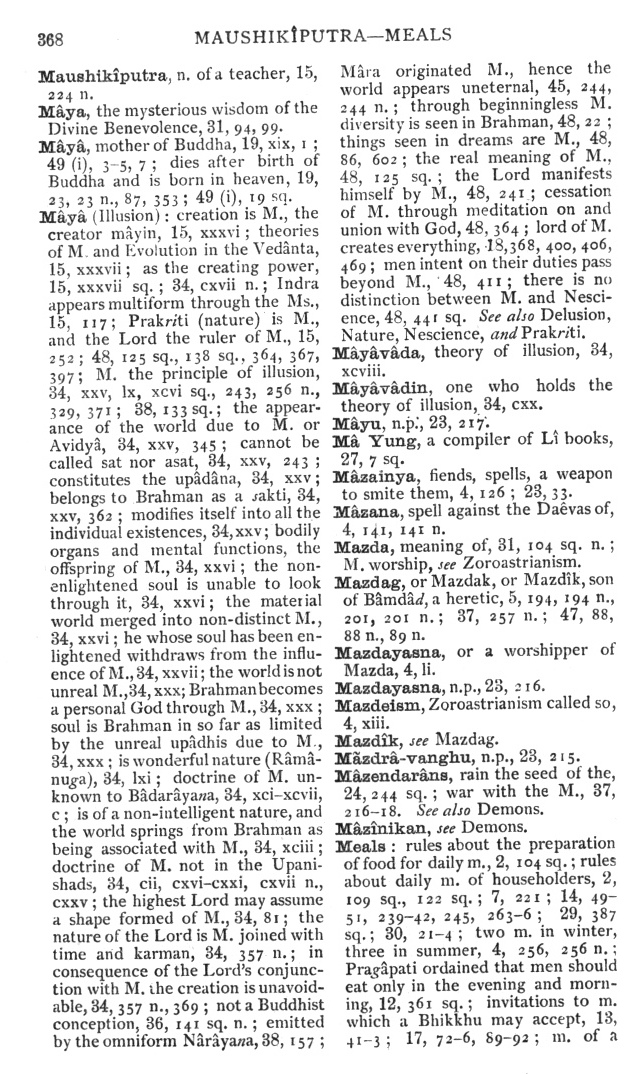 Page 368. Maushikîputra—Meals