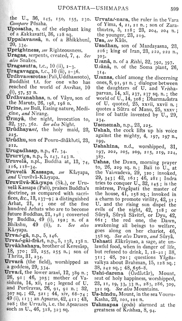 Page 599. Uposatha—Ushmapas