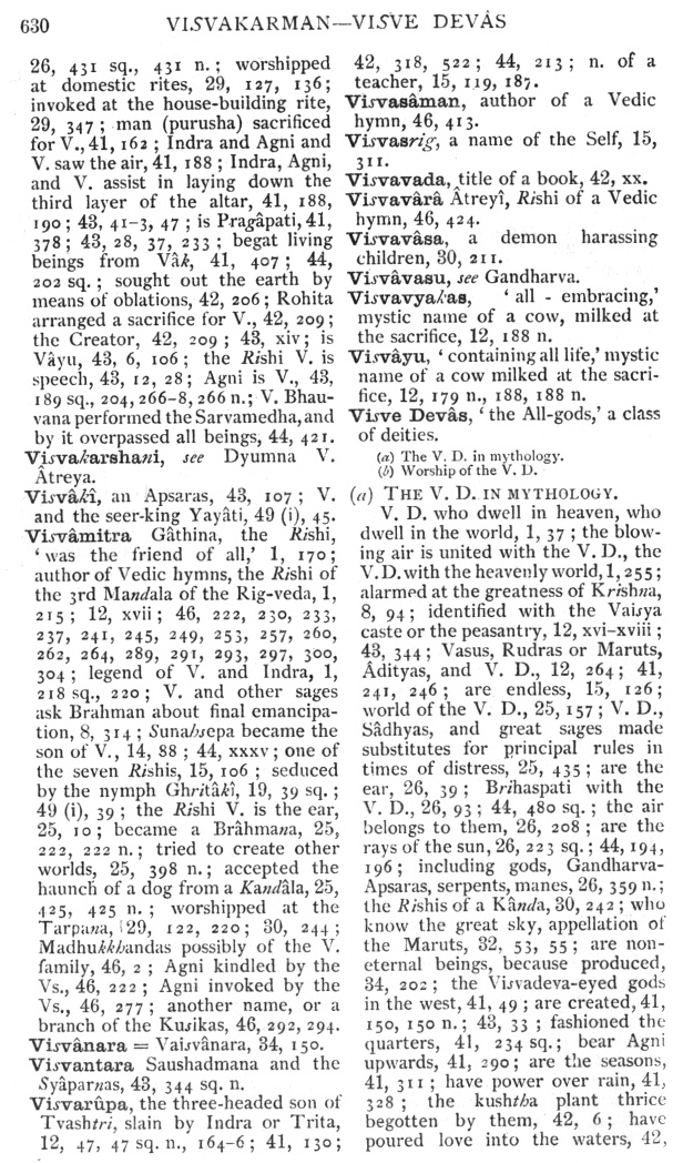 Page 630. Visvakarman—Visve Devâs