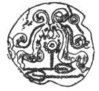 FIG. 68. GALLIC COIN. (HUCHER. L’art gaulois, vol. ii., p. 36.)